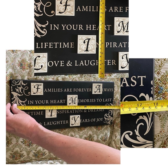 Families Are Forever Wall Decor/ Art with Expressions - Picture 5 of 7